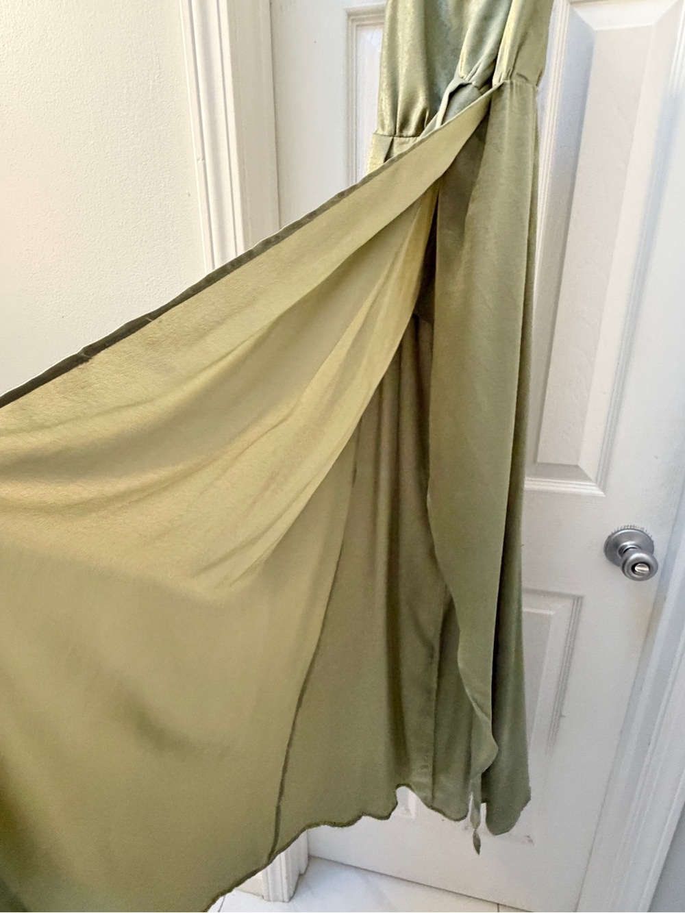 Mint Green Boho Maxi Halter Dress Size Small - Picture 4 of 9